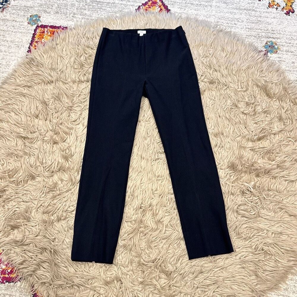 Vince Black Cropped Straight-Leg Pants